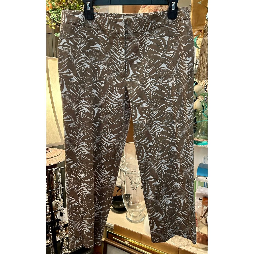 Wl # 1031 Ladies Size 12 Talbots Capri Pants With Designer Look